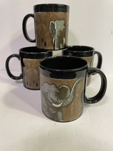 Tazas de elefante vintage Otagiri Japón - Juego de 4 - Imagen 1 de 5