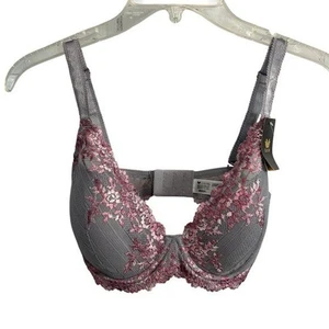 Wacoal NEW "Embrace Lace" stunning lilac bra size 36 DD embellished padded - Picture 1 of 8