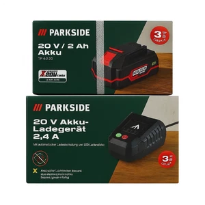 Batteria PARKSIDE PAP 20 B1 20V + Caricabatterie PLG 20 C1 2,4A per X20V - NUOVO ✅ - Foto 1 di 3