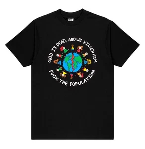 FTP 2025 God Is Dead Tee T Shirt Brand New Size Large Black Last Ride Grey Boris - Picture 1 of 3