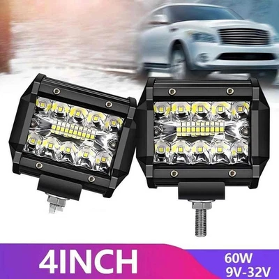 Offroad Fog Lamp 60W LED Light Bar For Offroad Use Unbreakable Toughened PC Lens - Image 1 of 4