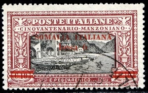 Colonie Italiane Somalia 1924 Manzoni n. 55 - usato (m496) - Picture 1 of 1