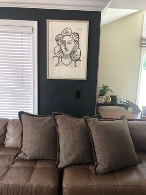 FABULOSO JUEGO DE ALMOHADA DE LANA RALPH LAUREN 27" X 27" ABAJO/PLUMA (3) Foto 1 de 4