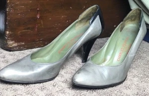 Charles Jourdan Women's Charles Jourdan Heels two tone Green-Black 8M - Picture 1 of 8