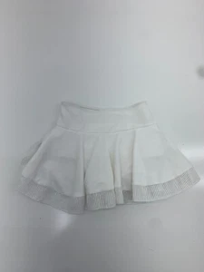 Girls White Ruffle Skirt Size Medium - Picture 1 of 5