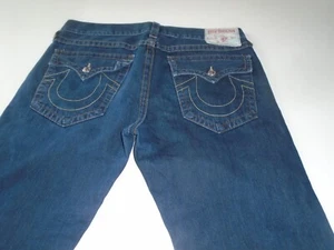 Pantalones de mezclilla True Religion para hombre Billy Seat 34 bootcut bolsillos con solapa talla 40x33 real - Imagen 1 de 9