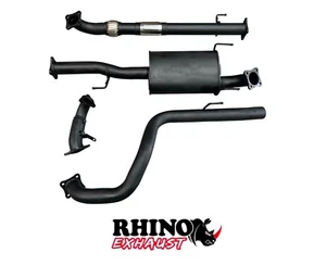 3" RHINO MILD STEEL EXHAUST FOR TOYOTA PRADO 120 SERIES KDJ120R 1KD-FTV 3.0L - Picture 1 of 3