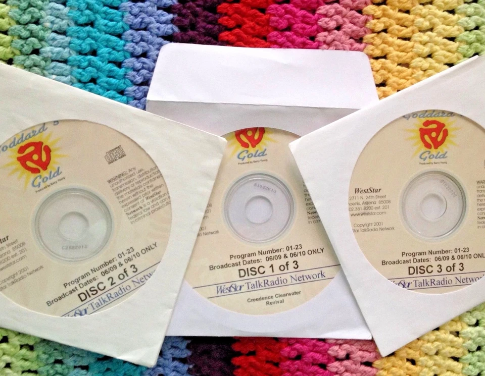 RADIO SHOW: GODDARD'S GOLD 6/9/01 CREEDENCE CLEARWATER REVIVAL  w/14+INTERVIEWS  - Image 1 of 1