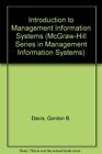 Introduction to Management Information Systems (McGraw-Hill Seri