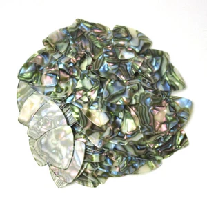 Celluloid 346 Rounded Triangle Guitar Picks Plectrums 0.71mm 100Pcs Abalone - Picture 1 of 4