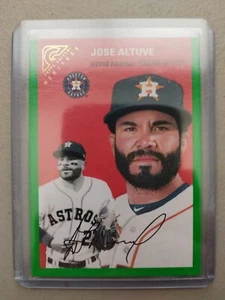 Jose Altuve 2020 Topps Gallery Heritage GREEN Insert Baseball Card HT-12 /250 - Picture 1 of 2