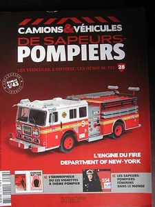 FASCICULE CAMIONS VEHICULES SAPEURS POMPIERS N°28 SEAGRAVE MARAUDER FDNY - Imagen 1 de 1