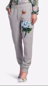 Women's 3D Floral Butterfly Patch Sweat Pants (BLU,BLK,GRY)Size XL,1x-4x - Picture 1 of 2