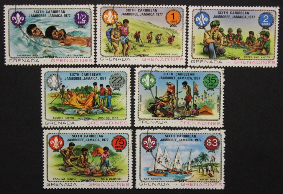 Granada/Granadinas: Michel-Nr. 237-243 "Jamboree del sendero '77" de 1977, gest. - Imagen 1 de 1