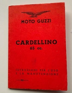MOTO GUZZI CARDELLINO 65 c.c. Libretto per uso e manutenzione ORIGINALE - Foto 1 di 7