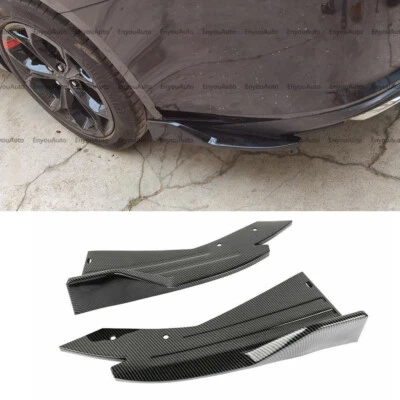 For Acura MDX RDX UNIVERSAL Rear Bumper Lip Splitter Diffuser Carbon Fiber - Изображение 1 из 4