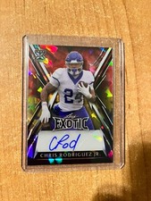 2023 Leaf Exotic - Chris Rodriguez Jr. - Parrot Crystal XRC Auto #d 3/7