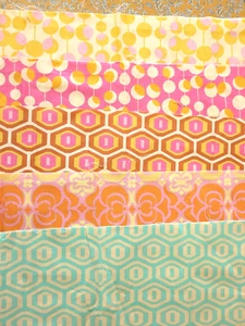 Amy Buttler Rowan Fabric NEW 22"X 9 3/4" 5 Pieces. - Picture 1 of 3
