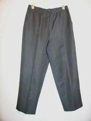 Pantalones de vestir negros grisáceos para mujer Jeno Neuman talla 8P ¡¡USADOS EN EXCELENTE ESTADO!!! Foto 1 de 2