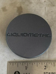 Liquidmetal Motorsports Gloss Gunmetal Wheel Rim Hub Cover Center Cap CAP5373 - Picture 1 of 4