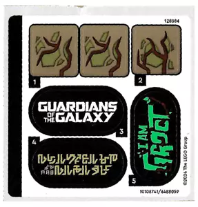 LEGO STICKER SHEET ONLY 76297 DANCING GROOT from set New - Picture 1 of 2