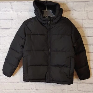 Old Navy Size M (8) Black Boys Puffer Coat  - Picture 1 of 4