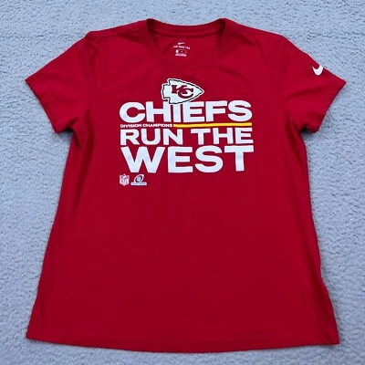 Camiseta Nike para mujer M roja Kansas City Chiefs Run The West manga corta camiseta Foto 1 de 4