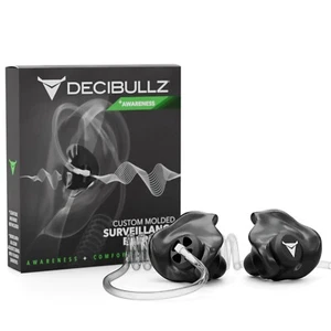 Decibullz Custom Moldable Surveillance Radio Headset Earpieces with Awareness - Picture 1 of 4