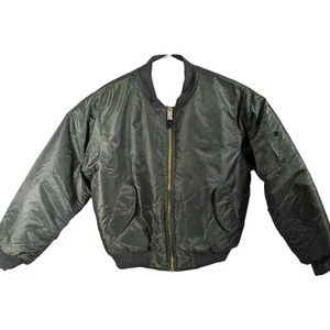 Rothco USAF Bomber Jacket Mens XL MA-1 USAF Green Zip Reversible mil-j-6141 - Picture 1 of 18
