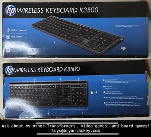 HP wireless keyboard k3500 MISB brand new nice USB black - Picture 1 of 1