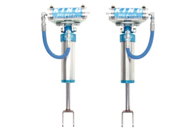 Amortiguador de resolución remoto King Shocks delantero de 2,5 diámetros (2) para 11+ Chevy Silverado 2500/3500 Foto 1 de 4