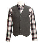 Wyoming Traders Men's Wyoming Wool Tall Charcoal Vest (Vct)