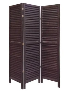 48 X 67 Black Wood Shutter - Screen - Picture 1 of 2