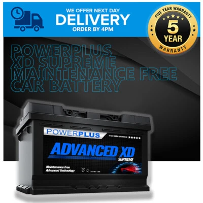 Powerplus 100XD Car Battery 12v 74ah 5yr Warranty - Image 1 of 4