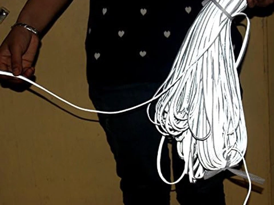 12mm Reflective Sew-On Tape - 3m Silver Trim for Safety Wear, DIY Clothing, PPE - Image 1 of 4