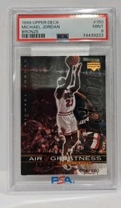 1999 UD Air Of Greatness Michael Jordan #150 PSA 9 /100 POP 4 2^ - Picture 1 of 2