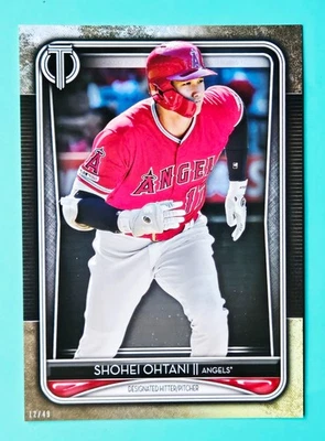 2020 Topps Tribute Jumbo 5x7 Shohei Ohtani /49 - Image 1 of 2