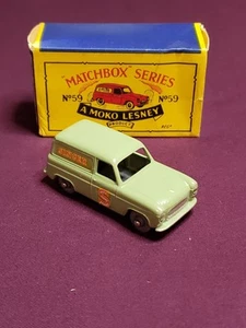 Matchbox Lesney 59 Ford Thames Van Singer; Pale Green - Picture 1 of 2
