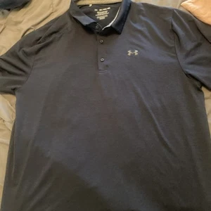 Herren Navy Blau Under Armour Polo Golf Shirt Playoff Polo XXXL 3XL - Bild 1 von 5