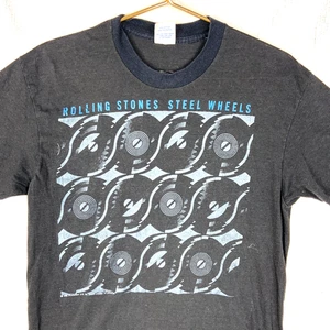 Camiseta vintage Rolling Stones Steel Wheels 1989 XL puntada única doble cara - Imagen 1 de 5