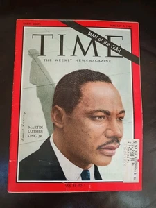  Time Magazine, Jan 3, 1964; MARTIN LUTHER KING Jr Man of the Year. Lstng 362025 - Picture 1 of 24