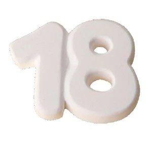 ETM ETM Yeso 18 Años Recuerdo Aplicación 3,5 Cm Blanco 12 Pz - Imagen 1 de 2