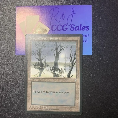 MTG - Snow-Covered Swamp - Ice Age - Lightly Played - Image 1 of 2