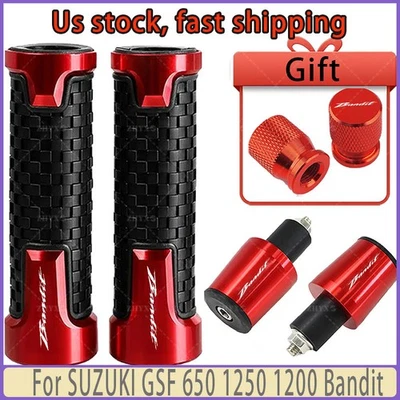 For SUZUKI GSF 650 1200 Bandit Motorcycle Handlebar Grips Bar End Cap Tire Valve - Image 1 of 4