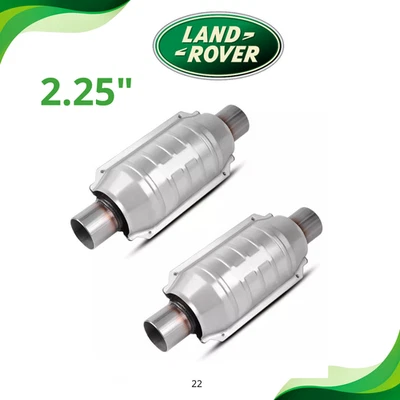 For All Land Rover 2 Catalytic Converters 2.25" Exhaust EPA APPROVED Steel - Image 1 of 4
