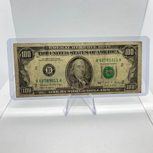 Old Design $100 Dollar Bill Series 1988 (02785311) Old US Paper Currency - Picture 1 of 2