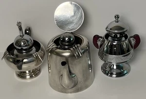 Unique One Of A Kind Teapot Monsters Art Sculptures Set Of 3 - Picture 1 of 8