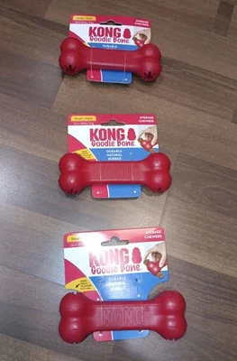 KONG Goodie Bone Chew/ Treat Stuffable rubber toy Bone for Small Dog Lot of  3 - Image 1 of 4