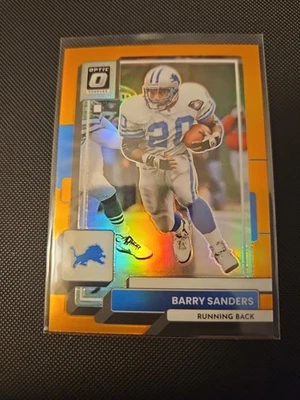Barry Sanders 2022 Panini Donruss Optic #69 Orange Prizm #/199 - Lions HOF Foto 1 de 2