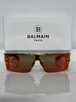 Gafas de sol Balmain Wonder Boy III BPS-127C-145 oro amarillo titanio rojo escudo Foto 1 de 4